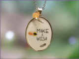 Sunset Dreams: Orange Make A Wish Necklace