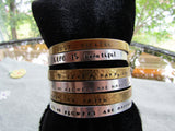Stamped Cuff Bracelets