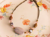 Earthy Elegance: Gemstone Necklace in Earth Tones