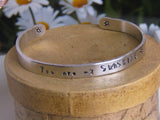 Stamped Cuff Bracelets