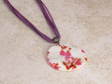 Purple Petals: Flower Pendant Necklace