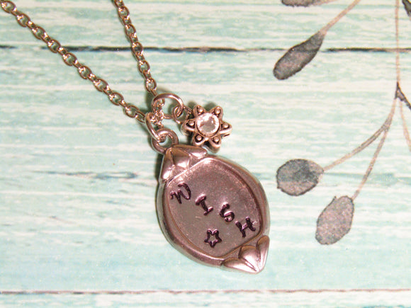 Starry Wishes: Silver 'Wish Upon A Star' Hand Stamped Necklace