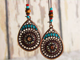 Boho Copper & Turquoise Earrings