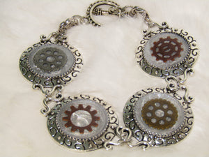 Silver Steampunk Bracelet