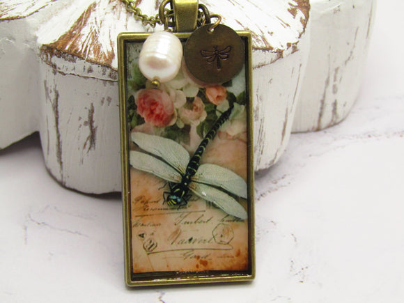 Vintage Dragonfly Necklace