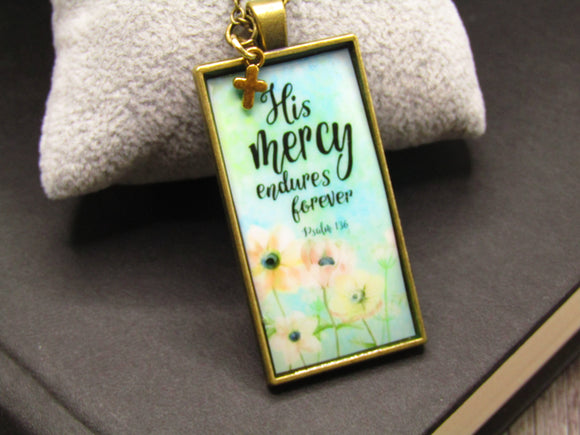 Eternal Grace: His Mercy Endures Forever Necklace